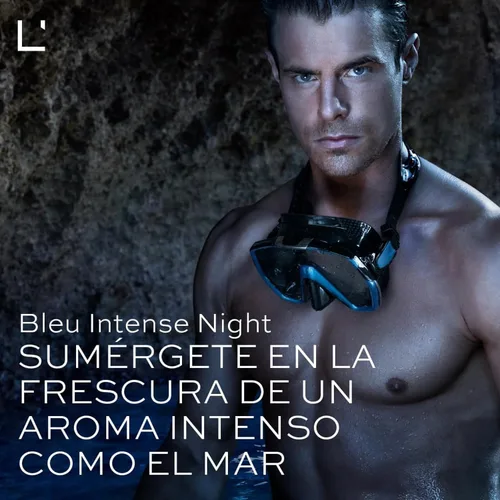 Vista 4 de L'Bel - Bleu Intense Night Perfume para Hombre Larga Duración 3.4 fl oz