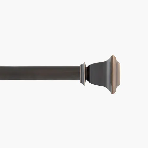 Vista 24 de Deco Window - Varilla ajustable para cortinas para ventanas de 18 a 44 pulgadas, poste de hierro de 1 pulgada extendible de alta resistencia