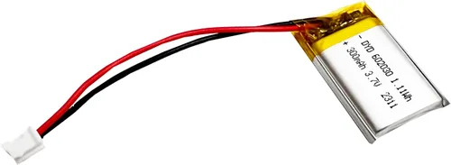 Vista 3 de FITHOOD 602030 3.7v batería 300mAh batería recargable de polímero de litio con conector JST para electrodomésticos