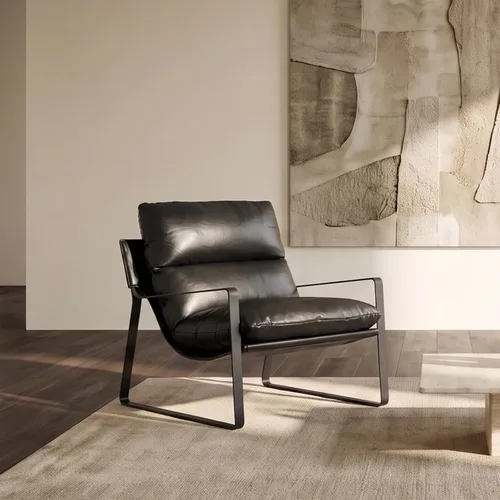 Vista 11 de Ya-Home Mid-Century - Silla decorativa, silla de lectura tapizada de Beige
