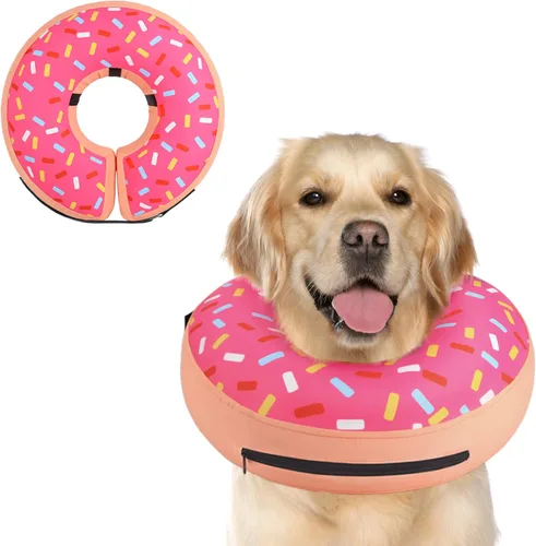 Vista 37 de Supet - Collar isabelino inflable para recuperación, posoperatorio