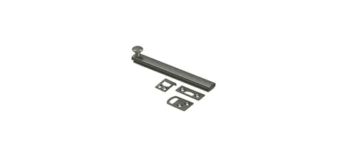 Vista 6 de Deltana Perno de superficie, tornillo oculto, resistente, latón antiguo, 6 pulgadas