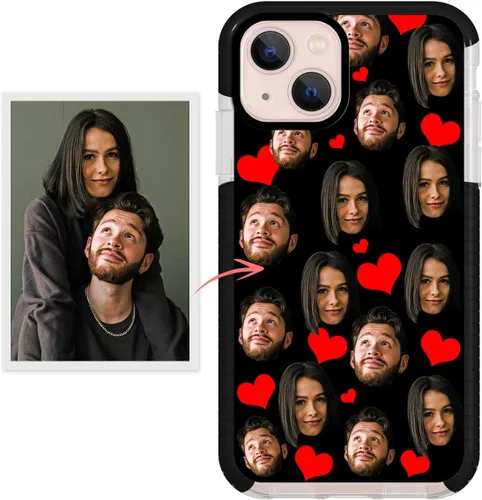Vista 6 de Funda personalizada para teléfono con cara de bebé para iPhone 16 15 14 13 Pro Max Mini 12 11 Xs XR X 8 Plus 7 6s 6 Se 2020 Funda personalizada