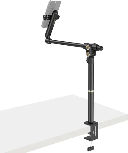 Vista 12 de NEEWER MT010 - Soporte de teléfono celular para escritorio, mesa de oficina ajustable, compatible con iPhone y Samsung para grabación de video
