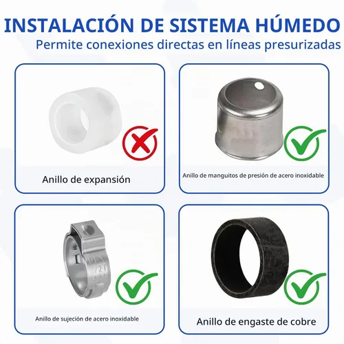 Vista 5 de Codo giratorio NPT hembra de 1/2 pulgada Pex × 1/2 pulgada sin plomo, compatible con PEX-B, paquete de 2