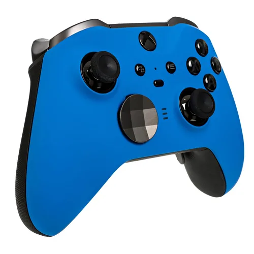 Vista 2 de Xbox Elite Series 2 Custom Soft Touch Controller - Soft Touch Feel, Added Grip, Cool Blue Color - Compatible with Xbox One, Series X, Series S