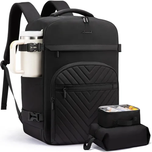Vista 19 de LOVEVOOK Mochila de viaje para mujeres y hombres, bolsa de viaje para artículos personales de la TSA para laptop de 17.3 pulgadas aprobada por