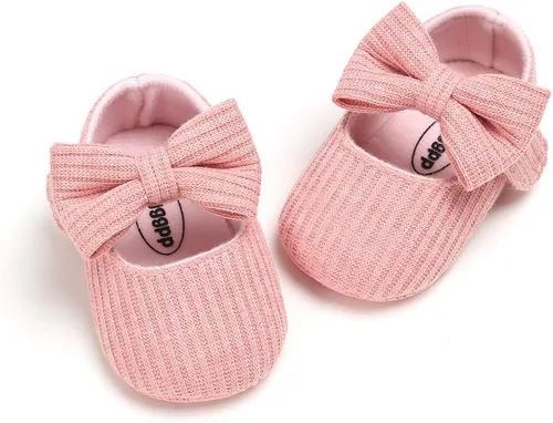 Vista 5 de Ohwawadi - Calcetines de forro polar para bebé o niña, suaves y calientes, botas o zapatos para bebés recién nacidos, con estilos de dibujos