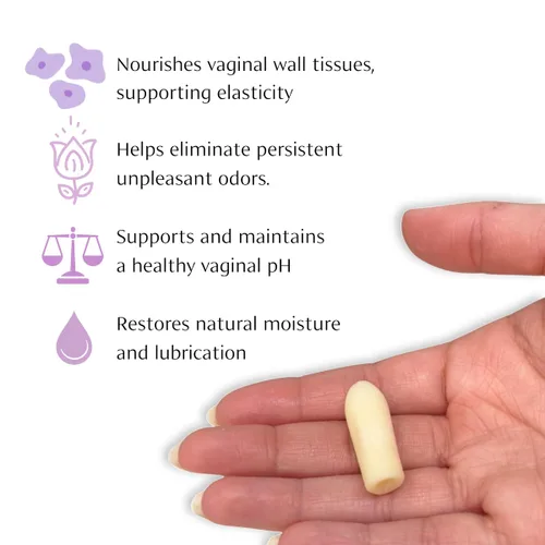 Vista 2 de NeuEve Silk Age 55+ Vaginal Suppositories for Menopause Relief, Vaginal Dryness, Irritation & Itching, with All-Natural Ingredients, Phase 1 8