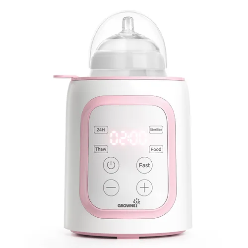 Vista 12 de Grownsy Calentador de biberones, calentador de leche rápido 8 en 1 para bebés con temporizador para leche materna o fórmula, control preciso de Azul