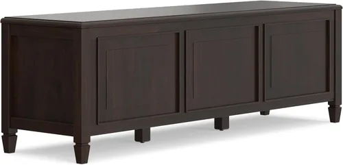 Vista 13 de SIMPLIHOME Connaught - Banco de baúl de madera maciza de 51 pulgadas de Blanco antiguo