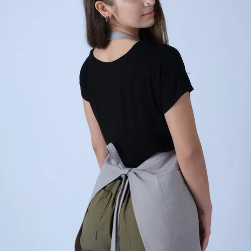 Vista 6 de makemake Tools Split-Leg Waterproof Unisex Pottery Apron for Pottery Artist Ceramic Coveralls Claypron Florist Gown
