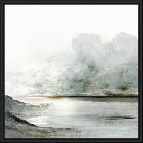 Vista 8 de Amanti Art Lienzo enmarcado para pared, 16 x 16 Ebb por Dan Hobday, lienzo enmarcado para pared, obras de arte de paisajes, decoración tradicional