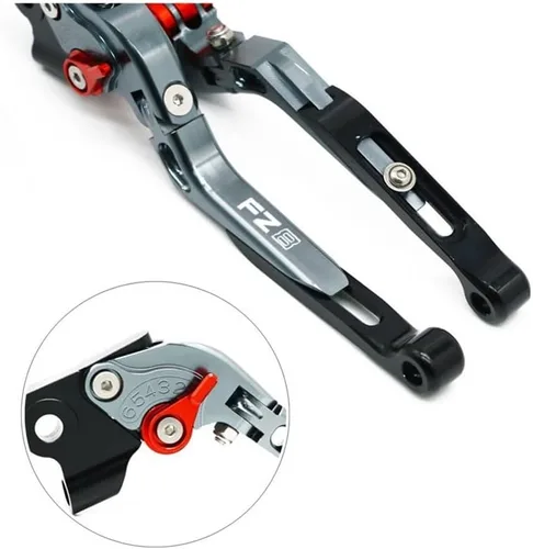 Vista 5 de Motorcycle Brake Clutch Levers for FZ8 FZ-8 2011 2012 2013 2014 2015 2016-2020 Motorcycle Adjustable Folding Extendable Brake Clutch Levers Handle