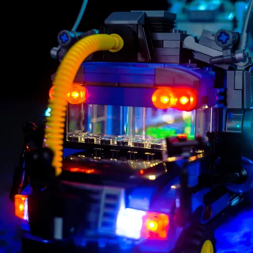 Vista 6 de LocoLee Kit de luces LED versión RC compatible con Lego 77073 Battle Bus Fortnite, accesorios de iluminación creativa compatibles con Lego 77073