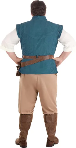 Vista 5 de Disneys Tangled Flynn Rider - Disfraz de jinete para hombre talla grande
