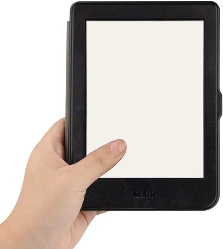 Vista 5 de Kepuch Custer - Carcasa rígida de poliuretano ultrafino para Kobo Nia 2020, color negro