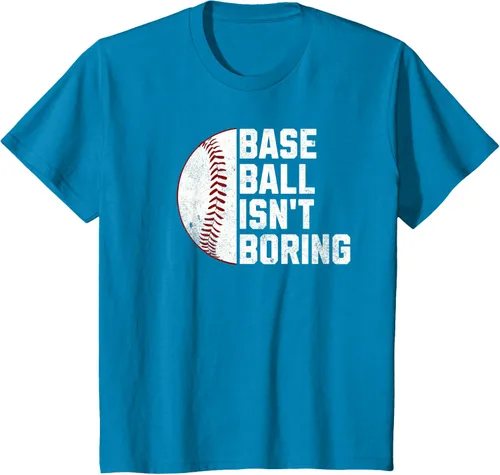 Vista 50 de Camiseta Baseball Isn't Boring, Negro