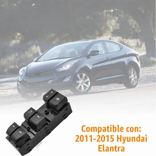 Vista 2 de 93570-3X000 Interruptor de ventana eléctrica para Hyundai Elantra 2011-2015 AUTO Down Front Left Driver Side Power Window Master Switch Button for