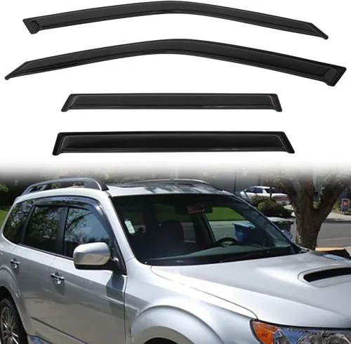 Vista 11 de Protectores de lluvia compatibles con modelos Trailblazer/GMC Envoy 2002-2009 para 5 pasajeros, visera de ventana lateral, deflector de viento