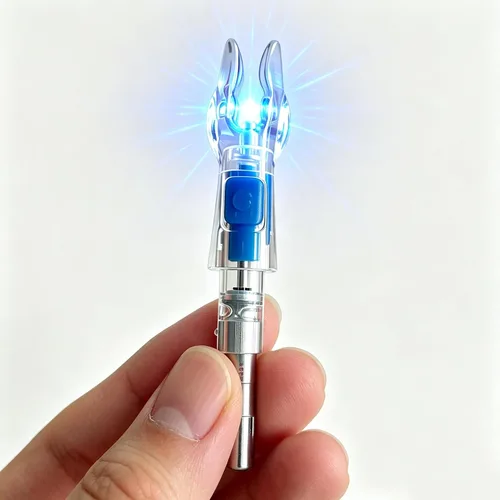 Vista 5 de 6 Pack X Lighted Arrow Nocks LED Archery Nocks for .204" 5.2mm Shafts Auto-Illuminated LED with ON/OFF Switch, High Visibility, Impact Resistant