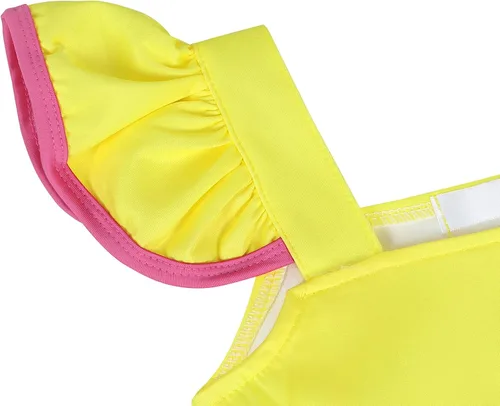 Vista 5 de HenzWorld Nancy Disfraz de mariposa con alas de hada para niñas, disfraz de Halloween, ropa de fiesta de cumpleaños