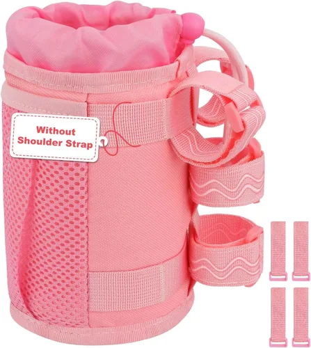 Vista 10 de WUVOP Soporte para Tazas de Bicicleta, Soporte para Botella de Agua de Manillar para Bicicletas con Bolsillos de Malla, Jaula Universal para Botella