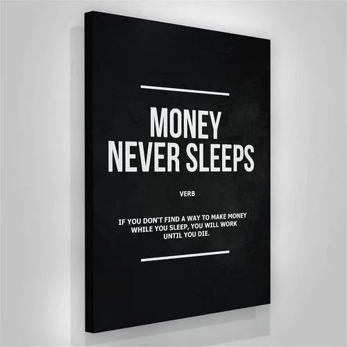 Vista 14 de NATVVA Lienzo con cita motivacional de How To Make 1,000,000 de dólares, arte de pared, póster de dinero, impresiones de pintura, pintura, obras