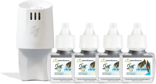 Vista 19 de Scent Fill Ambientador enchufable de sidra de manzana, repuestos de aceite perfumado, 2 recambios + difusor