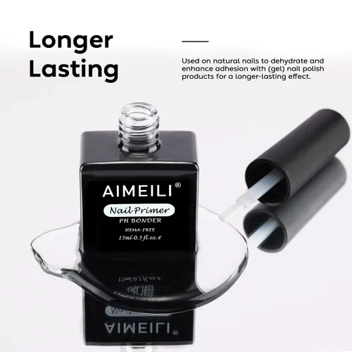 Vista 7 de AIMEILI Base de gel UV LED para polvo acrílico y gel constructor de uñas