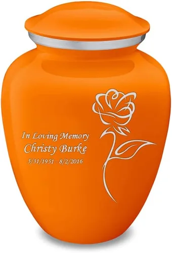 Vista 21 de Geturns Abraza pequeñas urnas de cremación de rosas personalizadas para cenizas humanas, urna funeraria negra para mujeres y hombres, 44 libras