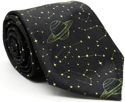 Vista 3 de Yrassio Corbata divertida para hombres y niños, corbata delgada para hombre, a la moda, estrecha y ancha