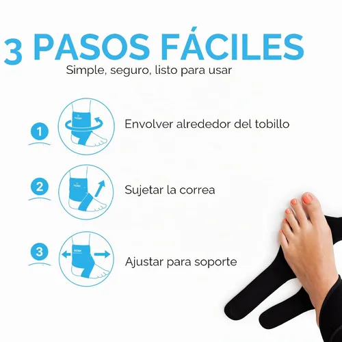 Vista 7 de Dosh AFO - Soporte para caída de pie para caminar - AFO - Unisex (Derecho - Talla única)