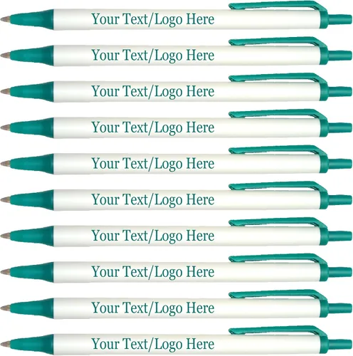 Vista 11 de SyPen Bolígrafos personalizados con tu logotipo o texto personalizado, paquete de 300 unidades a granel para negocios, fiestas y eventos, bolígrafos