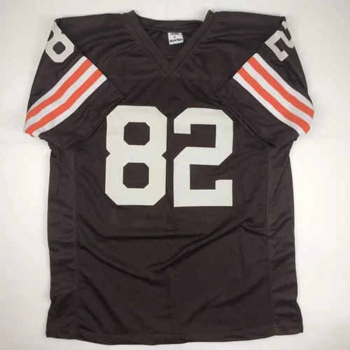 Vista 4 de Camiseta de fútbol firmada por Ozzie Newsome HOF 99 de Cleveland, certificada por JSA COA