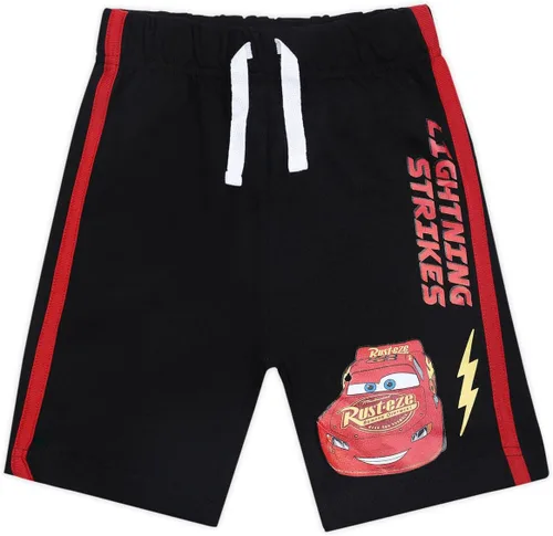 Vista 4 de Disney Cars Lightning McQueen - Pantalones cortos para niños, paquete de 2 unidades para niños pequeños y grandes
