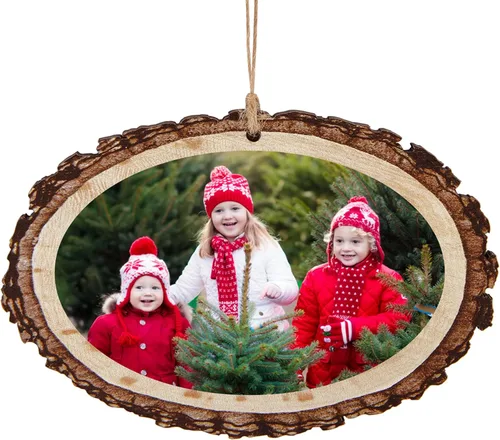 Vista 21 de Adorno de Navidad personalizado de Let's Make Memories - Sube tu foto - Adorno navideño conmemorativo 2025 para familia, pareja, amigo - Foto