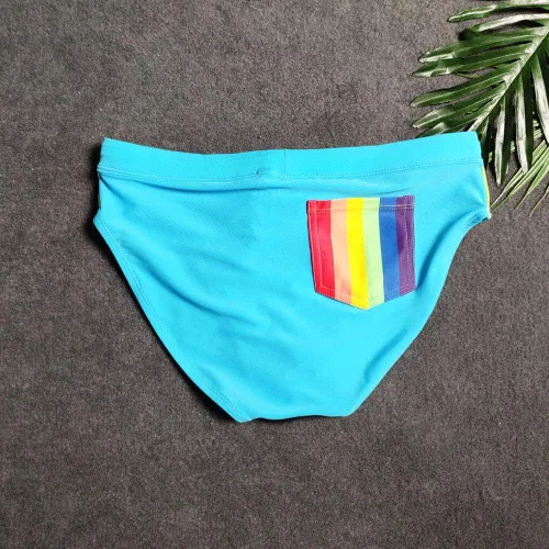 Vista 8 de UXH Traje de baño para hombre Briefs acolchado traje de baño masculino sexy natación bikini tabla playa surf natación troncos