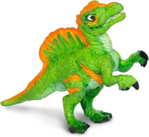 Vista 4 de Safari Ltd. Dino Dana Baby Spinosaurus in Egg Figurine - Huevo de dinosaurio de 4.5 pulgadas, juguete educativo para niños, niñas y niños a partir