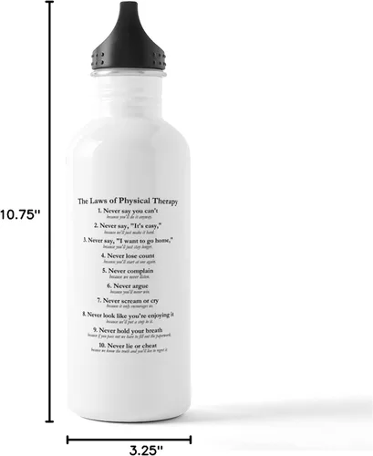 Vista 6 de CafePress Laws Of P.T. Botella de agua de acero inoxidable de 1 1.0L (34 oz)