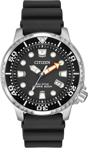 Vista 7 de Citizen Promaster Dive Eco-Drive Watch, 3-Hand Date, ISO Certified, Luminous Hands and Markers, Rotating Bezel