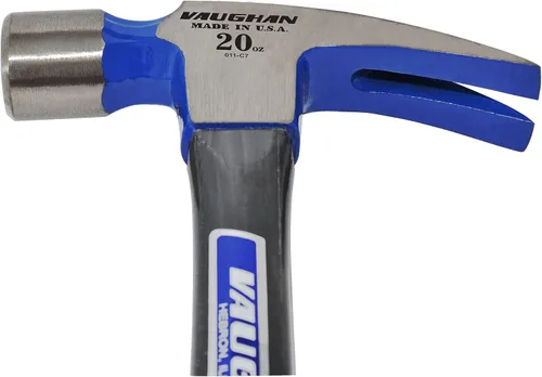 Vista 2 de Vaughan Hammer FS999L - Martillo de fibra de vidrio de cara lisa de 20 onzas