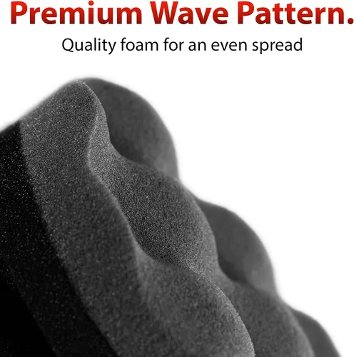 Vista 4 de Adam's Polishes Pro Neumático Agarre Hexagonal Aplicador - Herramienta de Esponja de Espuma para Brillo de Neumáticos y Detalles de Coche