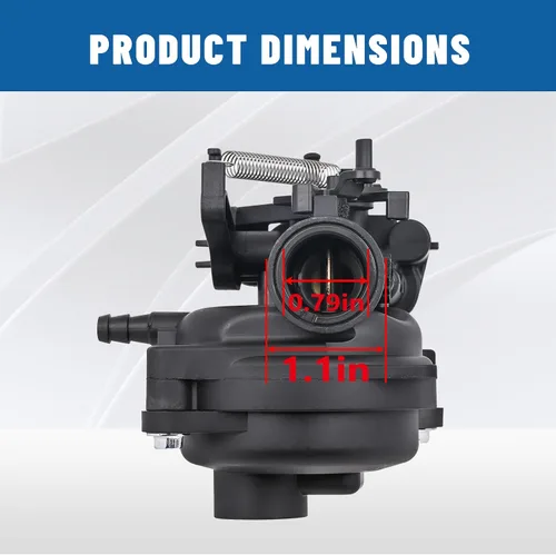 Vista 4 de 799584 Carburador para cortacésped Troy Bilt TB110 TB200 B110 B&S 09P702 550EX, 625EX, 675EX, 725EXI 140cc Motores Reemplaza 594058 594057 592361