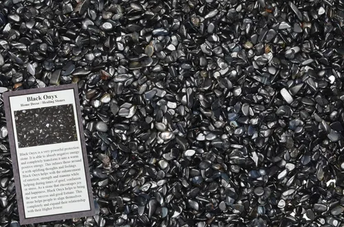 Vista 16 de Fantasia Materiales: 1 libra de piedras de tamaño de chip de aguamarina pulida con tarjeta de identificación