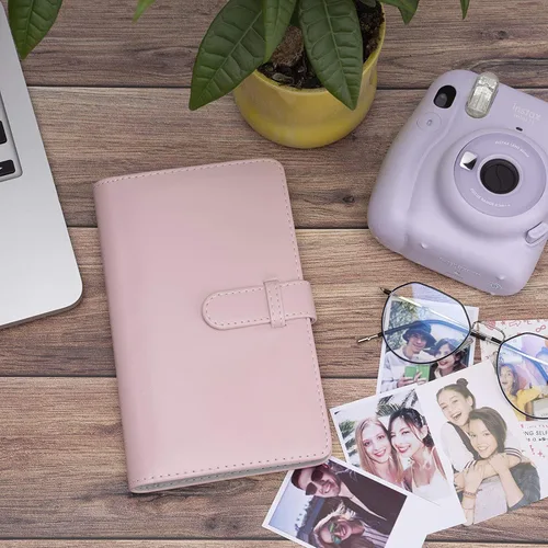 Vista 5 de Álbum de fotos tipo billetera de 2 x 3 pulgadas, compatible con Fujifilm Instax Mini 11, 9, 8, 70, 90, 7S, película de cámara instantánea, álbum
