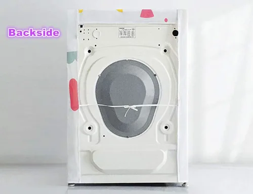 Vista 7 de Funda para lavadora, cubierta para lavadora y secadora, protector a prueba de polvo e impermeable para electrodomésticos de lavado (carga superior)