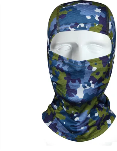 Vista 2 de Pasamontañas de camuflaje para hombres y mujeres, máscara Shiesty con protector UV para militares, táctica, ciclismo, caza, snowboard
