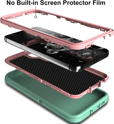 Vista 3 de MXX Funda compatible con Samsung Galaxy S23, 3 capas súper protectoras, cuerpo resistente, resistente, a prueba de golpes y polvo, diseñada
