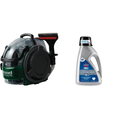 Vista 9 de Bissell Little Green Pro Commercial Spot Cleaner BGSS1481 y BISSELL Eliminador profesional de orina de mascotas + fórmula de limpieza de alfombras